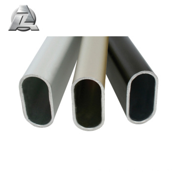 Extrusion de tubes ovales en aluminium 7075 t6 en vente directe d&#39;usine